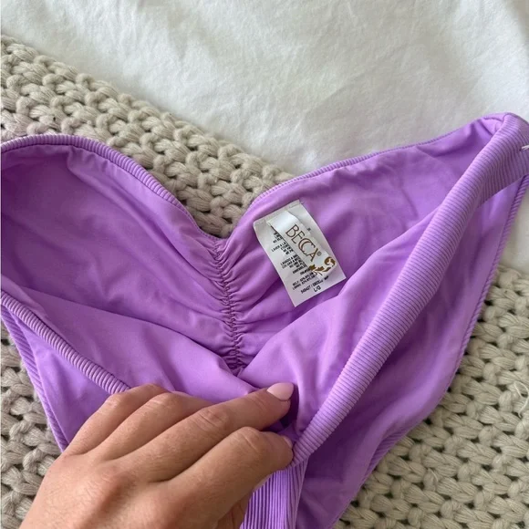 BECCA Lavender Bikini Bottom. NWOT - Picture 4 of 5